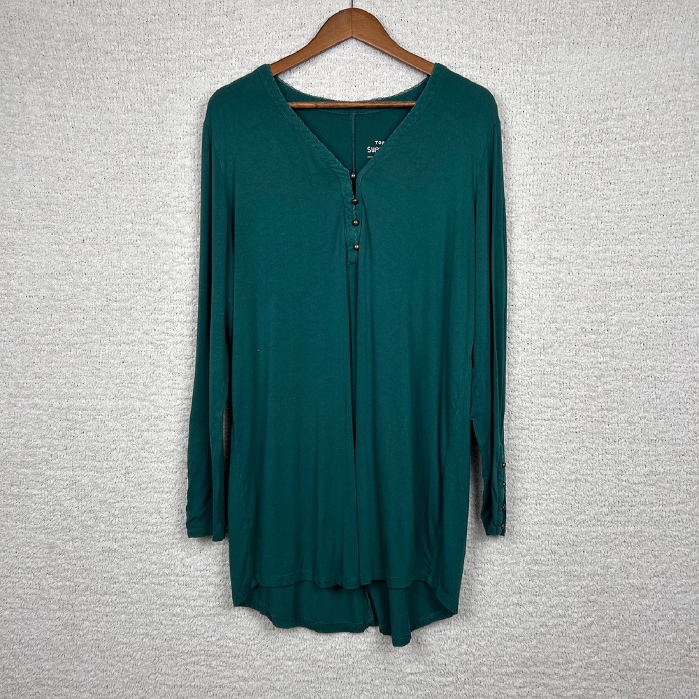 Torrid Teal Long Sleeve Top Size 1x